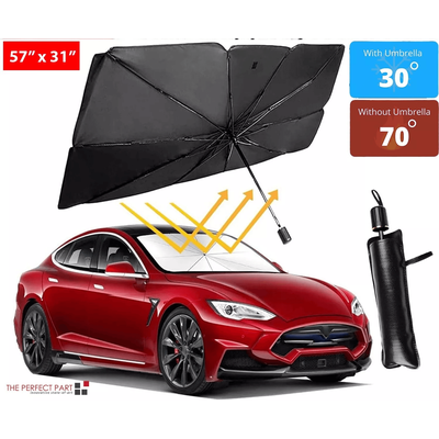 Car Windshield Sun Shade Foldable Umbrella Front Window Cover Visor, UV & Heat Protection For SUV, Truck, Sedan Car Windshield Sun Shade Foldable Umbrella Front Window Cover Visor, UV & Heat Protection For SUV, Truck, Sedan