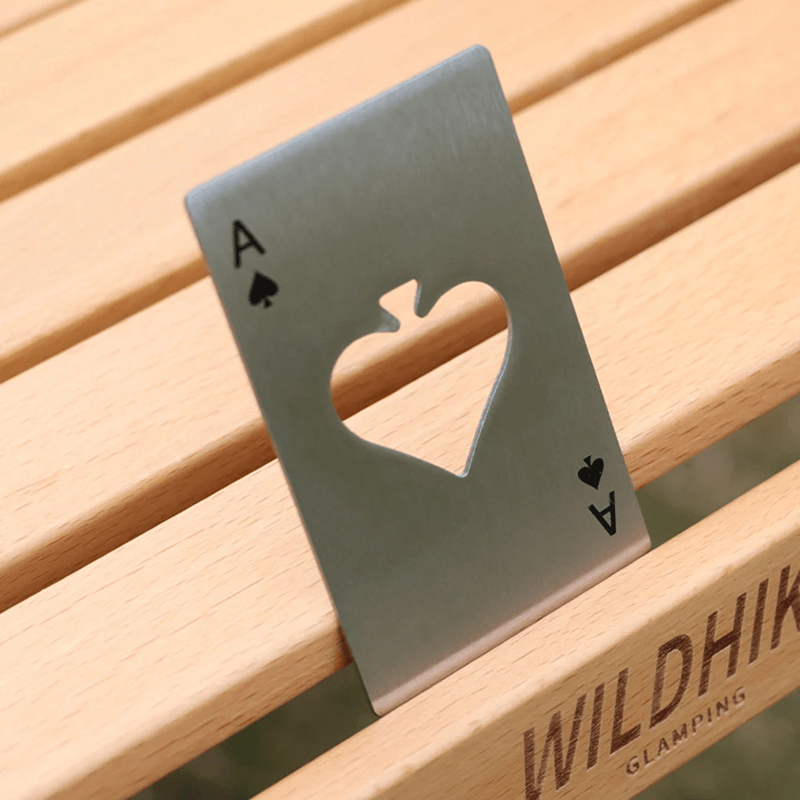 Stainless Steel Playing Card Bottle Opener Credit Card Size Beer Opener For Wallet Or Bar Use silver