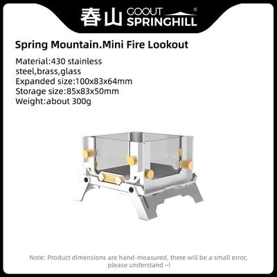 Springhill Foldable Mini Wood Stove & Incense Burner For Outdoor And Indoor Use handleless