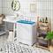 26 Lbs Semi Automatic Twin Tub Washing Machine With Drain Pump, Portable Washer Spinner Combo For Apartments, RV, Dorm 26 Lbs Semi Automatic Twin Tub Washing Machine With Drain Pump, Portable Washer Spinner Combo For Apartments, RV, Dorm
