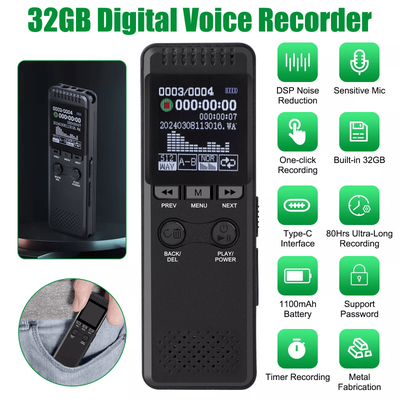 Digital Voice Recorder Voice Activated Audio Recorder With Playback, Noise Reduction, MP3 Player For Lectures, Meeting Digital Voice Recorder Voice Activated Audio Recorder With Playback, Noise Reduction, MP3 Player For Lectures, Meeting