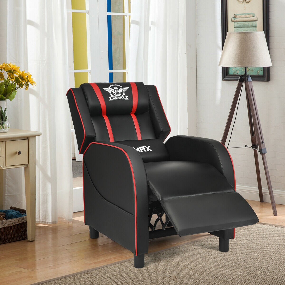 Premium Massage Gaming Recliner Chair Ergonomic PU Leather Recliner With Adjustable Footrest & Lumbar Support Premium Massage Gaming Recliner Chair Ergonomic PU Leather Recliner With Adjustable Footrest & Lumbar Support
