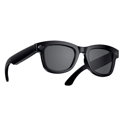 SmartView AI 1080P Camera Sunglasses Mini Video Recorder & Polarized Sports DVR black