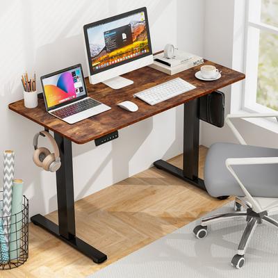 Electric Standing Desk With 3 Memory Height Settings Adjustable Sit Stand Desk W 2 Hanging Hooks & Cable Management Electric Standing Desk With 3 Memory Height Settings Adjustable Sit Stand Desk W 2 Hanging Hooks & Cable Management
