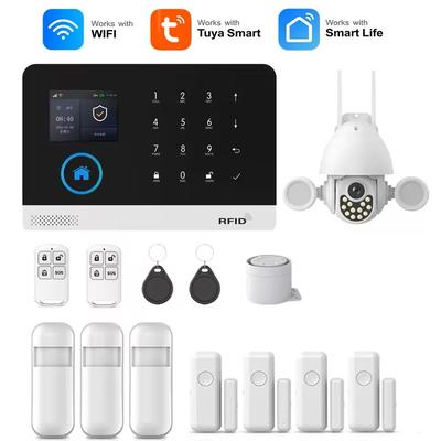 Smart WiFi GSM Home Alarm System With Motion Sensor And App Control For Alexa deluxe Kit C t22w eu Plug