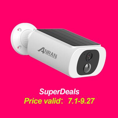 2K Outdoor Solar Security Camera, Wireless WiFi, Built In Battery, Human Detection, Flash Alarm & Night Vision one Solar Camera