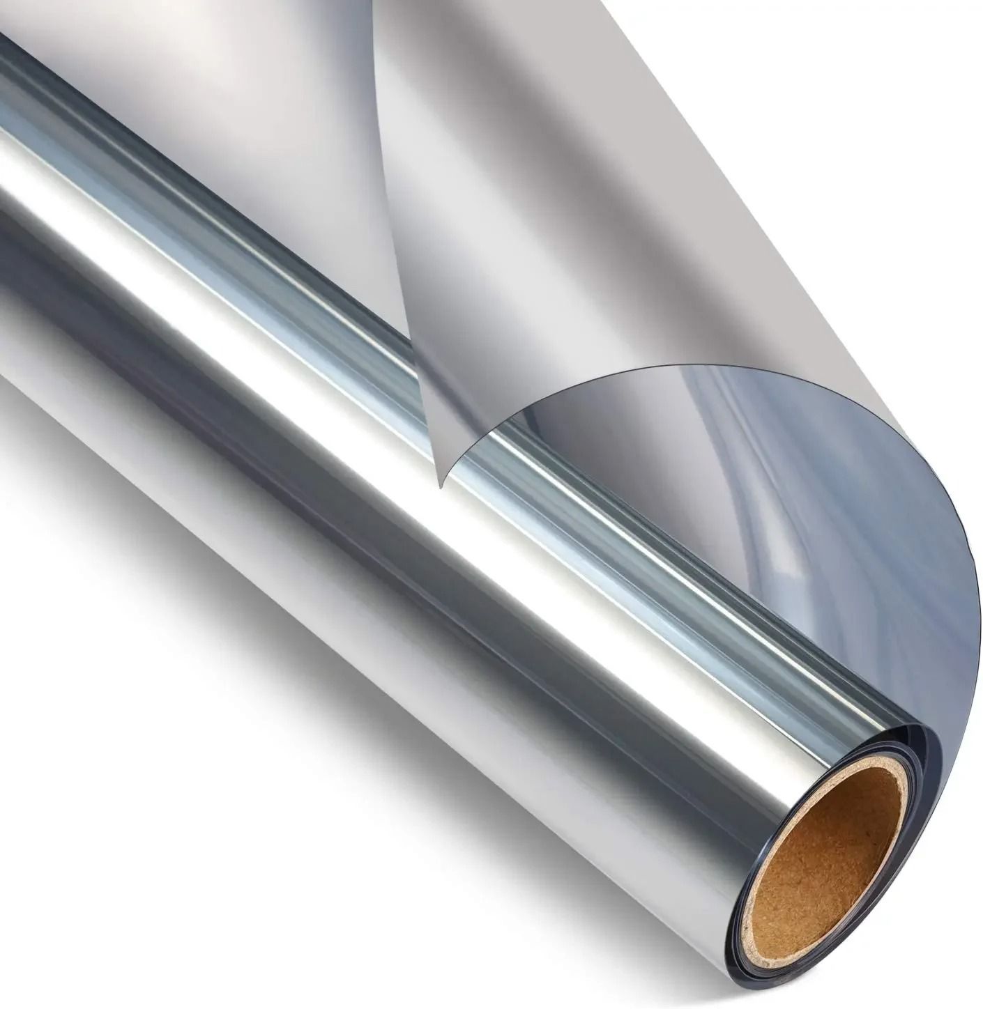 One Way Mirror Window Film Privacy Tint Heat Control Reflective Adhesive Glass Covering 23.6 118.1 In silver