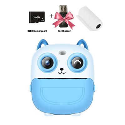 Childrens Digital Camera Instant Print With Video & Music For Fun blue