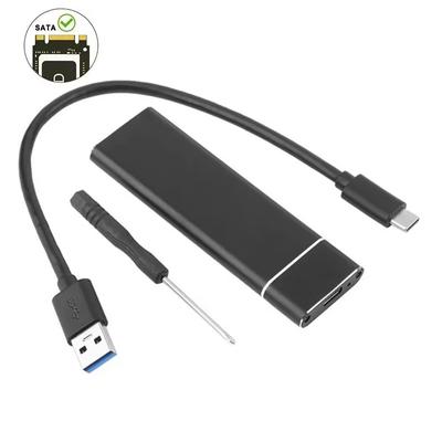SSD Enclosure Adapter USB 3.2 Gen2 10Gbps M2 SSD Case USB C External Enclosure Compatible With M, B, B&M Key Drives only Support Sata