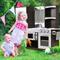 Kids Wooden Modern Kitchen Cooking Pretend Play Set With Realistic Appliances & Ample Storage Kids Wooden Modern Kitchen Cooking Pretend Play Set With Realistic Appliances & Ample Storage