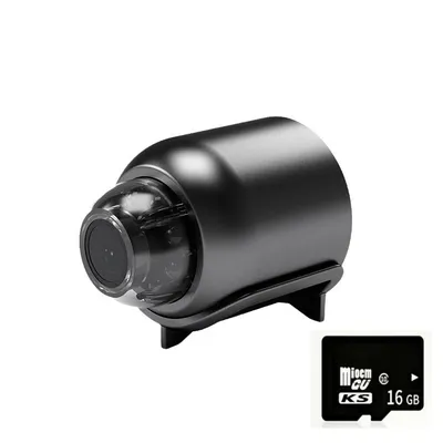 Mini Spy Camera HD 1080P Compact WIFI Camera With Cyclic Recording For Outdoor & Home Surveillance 16gb Card