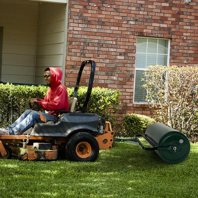 Heavy Duty 39 Inch Tow Lawn Roller, Wide Push Design For Effortless Leveling Heavy Duty 39 Inch Tow Lawn Roller, Wide Push Design For Effortless Leveling