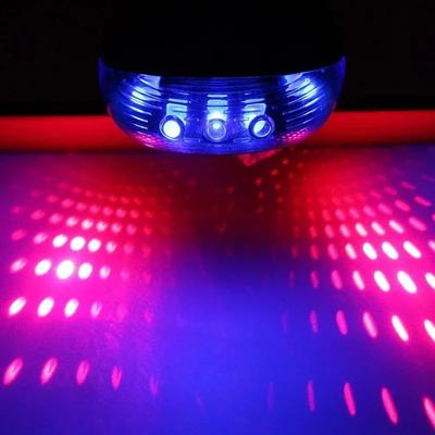 Bicycle LED Tail Light, Waterproof Safety Bike Rear Lights With Laser Beam Warning System blue Star