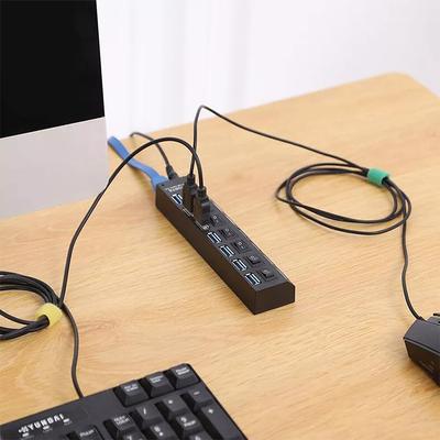 High Speed 7 Port USB Hub Splitter Adapter , USB Expander For PC, Laptop, Mac, Desktop High Speed 7 Port USB Hub Splitter Adapter , USB Expander For PC, Laptop, Mac, Desktop