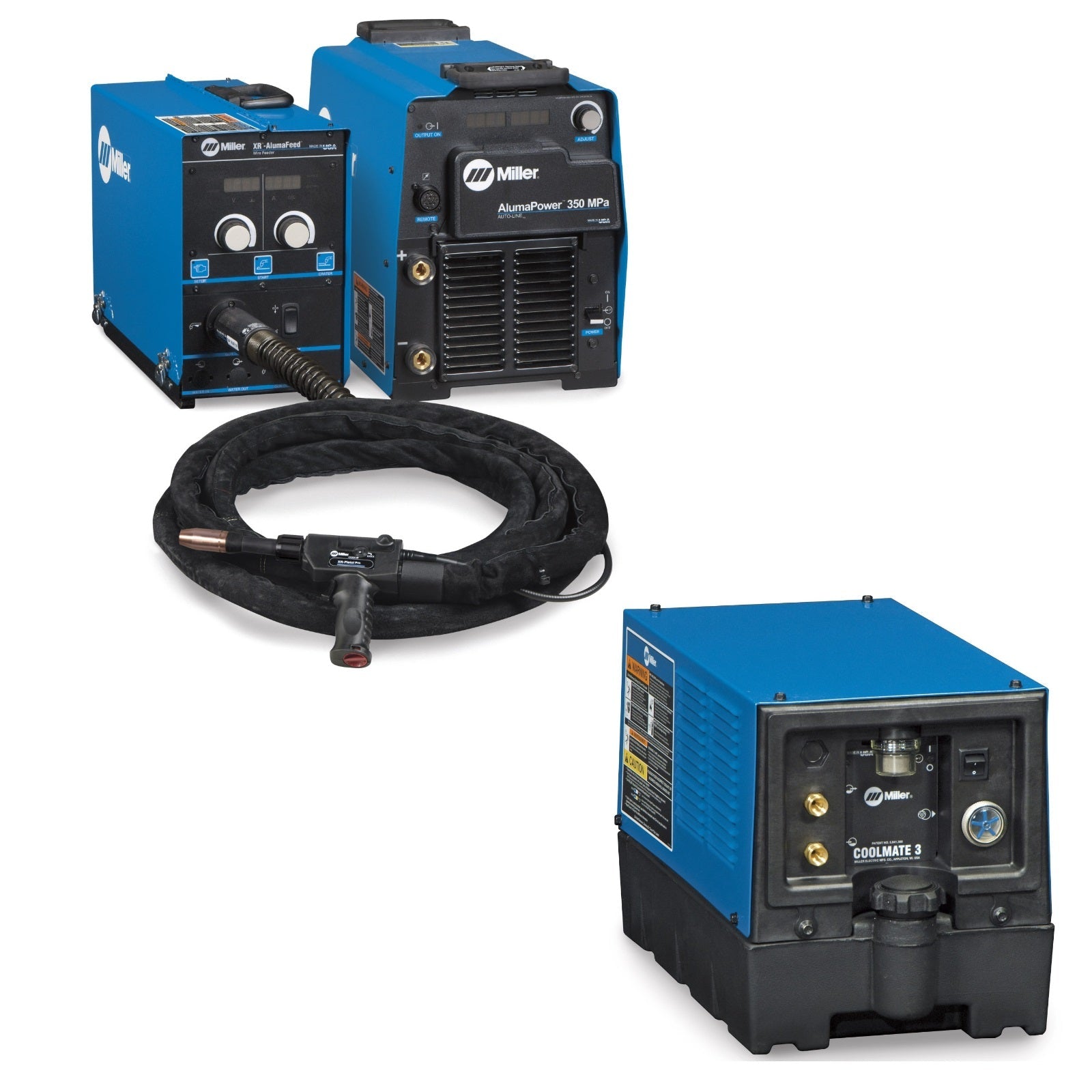 Miller AlumaPower 350 MPa MIG Welder w/ Aux Power, & Package