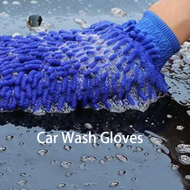 Auto Waschen Handschuh Mikrofaser Chenille Auto Waschen Pflege Waschen Detaillierung Pinsel Multifunktions Mitt Auto Pflege Fahrzeug Reinigung Werkzeuge Image