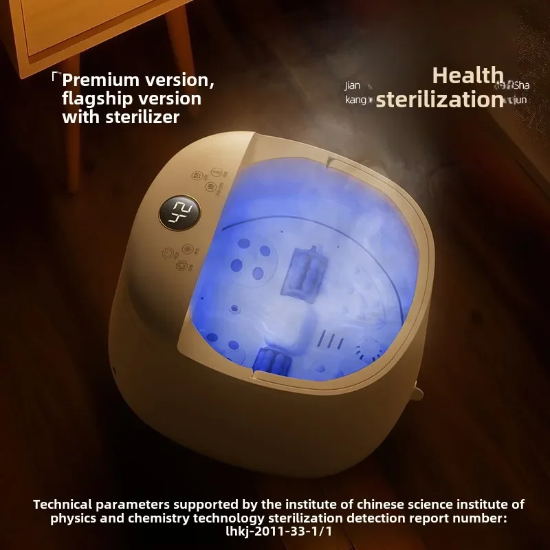 Neue fuß badewanne heizung konstante temperatur massager fuß badewanne elektrische haushalts fuß badewanne sterilisation Image