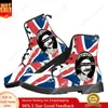Sex Pistols Punk Rock Band Freizeitstiefel Herren Damen Coole beliebte Teenager-Schuhe Mode 3D-Stiefel Outdoor Maßgeschneiderter Schuh