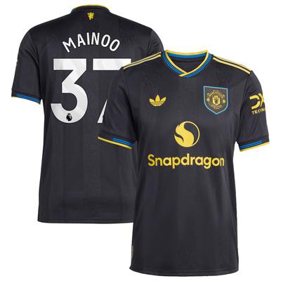 Manchester United adidas Authentic Ausweichtrikot 2025-26 mit Aufdruck Mainoo 37 Image