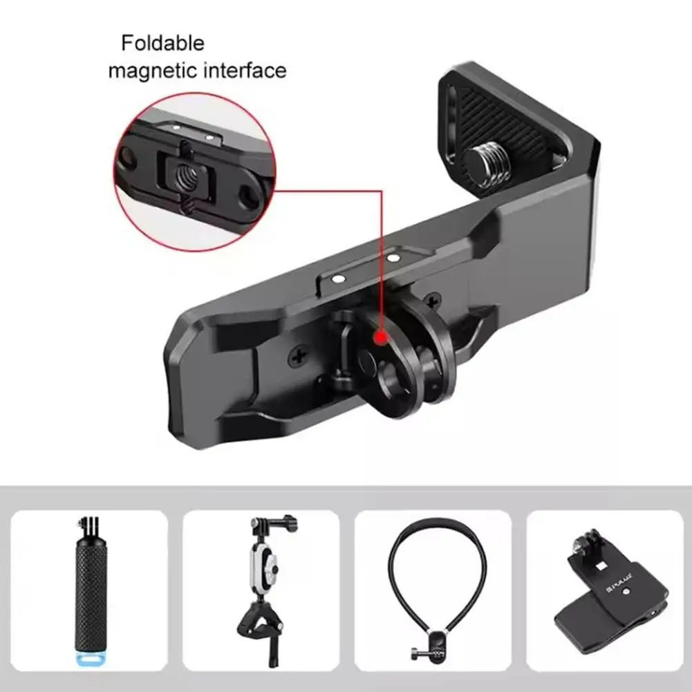 Für Insta360 X5/X4 Magnetische Metall Horizontale L-förmigen Halterung Magnetische Schießen Ständer Montage Halterung Kamera Zubehör Image