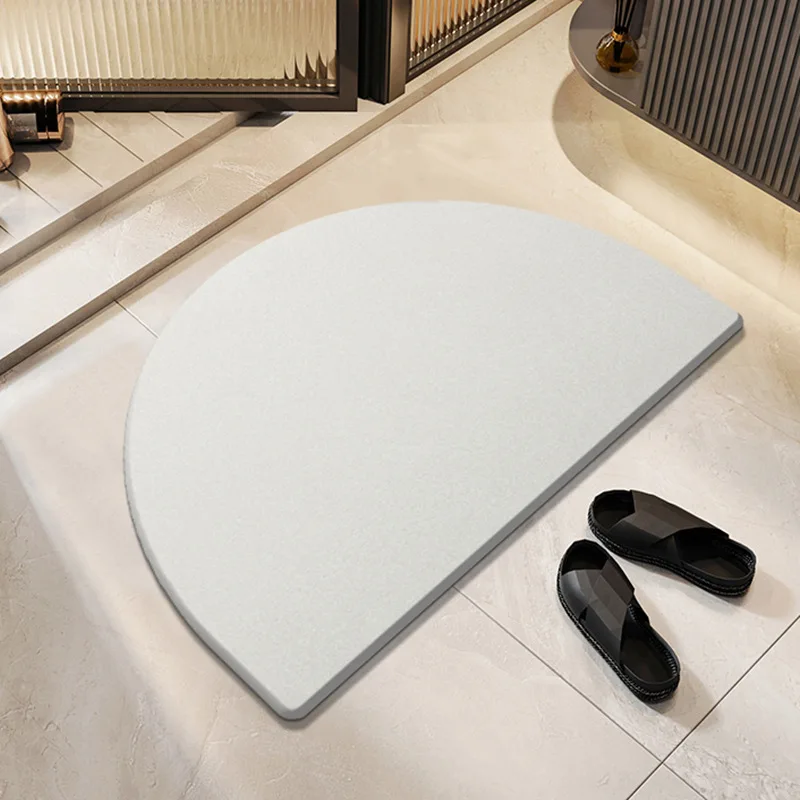 VIKAMA Advanced Simple Solid Color Kieselgurteppich für Wohnzimmer, Badezimmer, Tür, rutschfest, schmutzabweisend, Heimdekoration Image