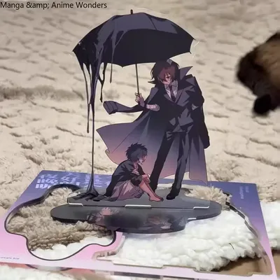 Anime Bungo Streunende Hunde dazai osamu Ryunosuke Akutagawa Acryl Stand Figur Modell Spiel Desktop Dekoration Cosplay Geschenk Image