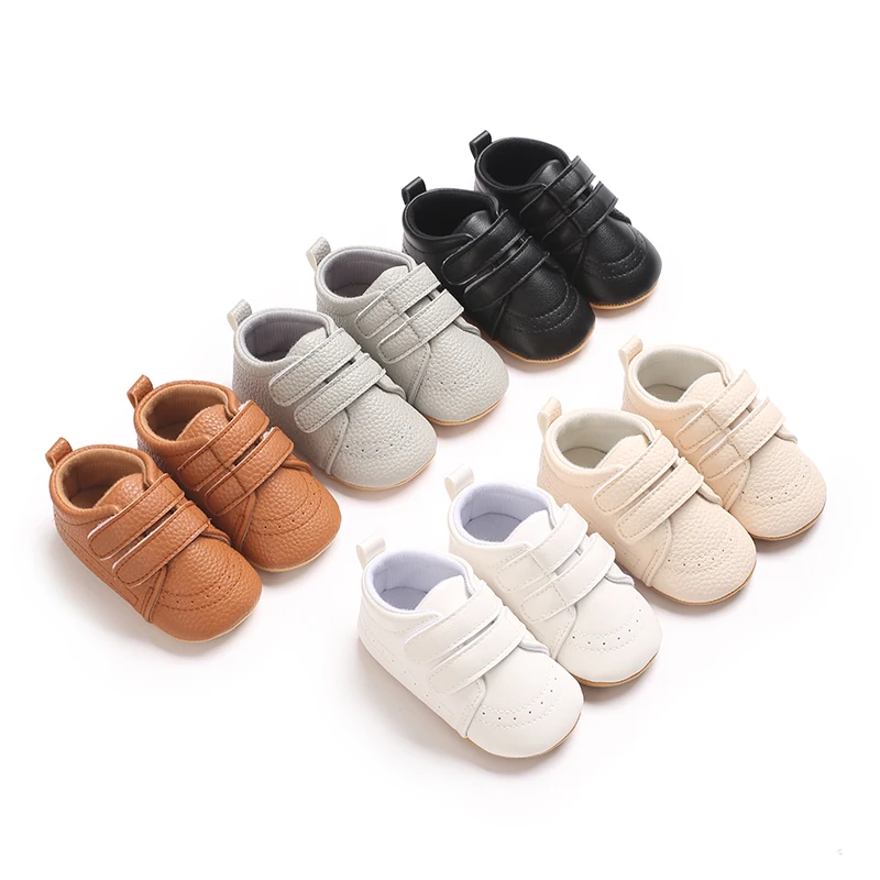 Baby-Wanderschuhe mit weichen Sohlen, rutschfeste weiche Sohlen, Babyschuhe, Baby-Wanderschuhe, stabile Wanderschuhe Image