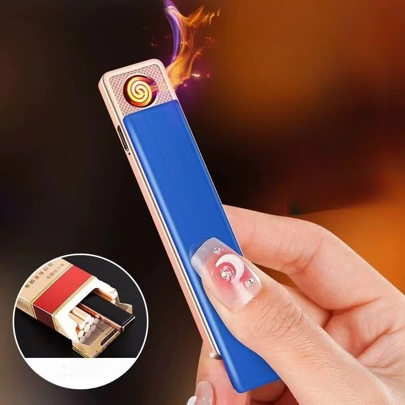 2025New Winddicht Feuerzeug Rauchen Werkzeug Zink-legierung USB Aufladbare Exquisite Geschenk Direkt Verkäufe Rauchen Zubehör Fastshipping Image