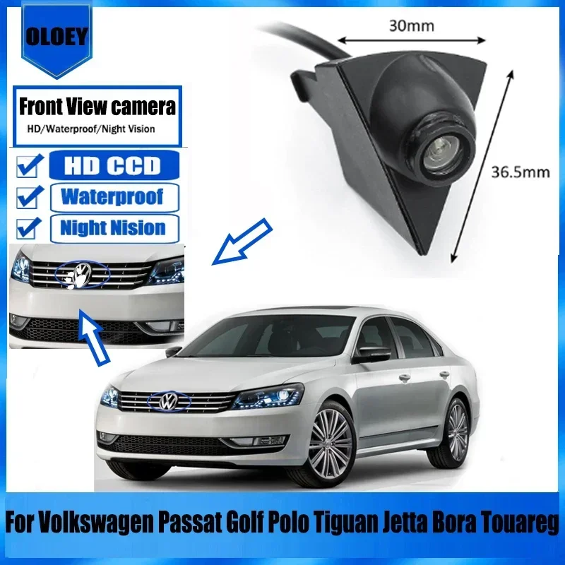 HD 720P Vorderkamera Auto Vorderansicht Kamera für Volkswagen Passat Golf Polo Tiguan Jetta Bora Touareg Vorwärts Logo Kamera Image