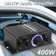 AK170 Mini Amplificatore Amplificatore di Potenza per Auto 2.0 Canali Max 400W Amplificatore Audio Stereo Adatto per Audio per Auto e Home Theater