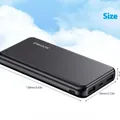 Batteria esterna Candleval Power Bank Batteria portatile USB C Ricarica rapida PD 20W QC 3.0 con 2 ingressi e 4 uscite Compatibile con iPhone, Samsung, Huawei, Tablet e altro.