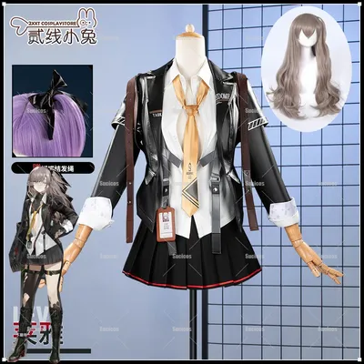 Vorverkauf Leva UMP45 Cosplay Kostüm Perücke Spiel Mädchen Frontline 2: Exilium Leva Cosplay Uniform Halloween Rollenspiel Kostüm Image