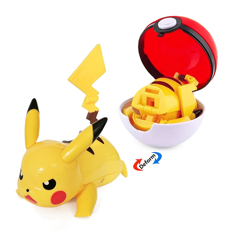 Pokemon Anime Figur Charizard Pikachu Gyarados Tasche Monster Figur Pokeball Action Verformung Spielzeug Modell Kinder Geschenke Image