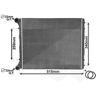 Van Wezel Kühler, Motorkühlung [Hersteller-Nr. 03002220] für Audi Image