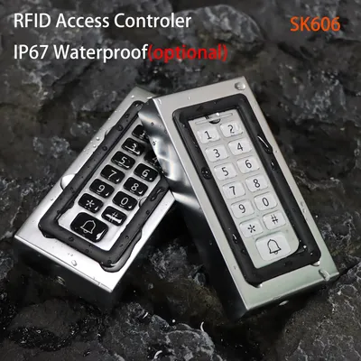 Backlight Metal Keypad Wiegand RFID Reader 125kHz Proximity Card Standalone Access Control with 2000 User Capacity