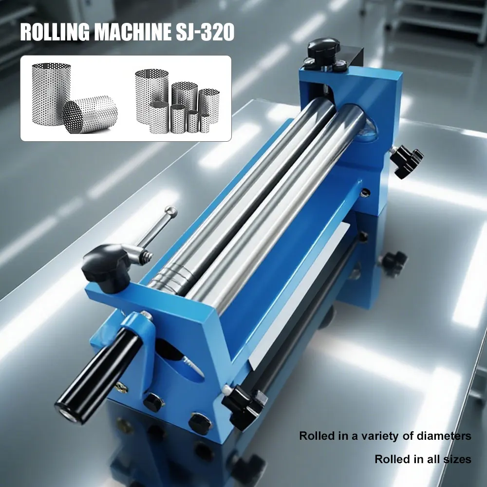 Hand-Cranked Bending Machine Metal Coiling Machine Small Manual Coiling Machine Rounding Machine Folding Machine Bender