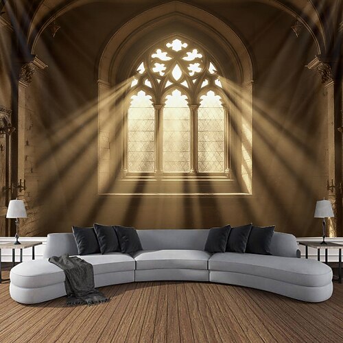 Tapisserie Banner Wandbehänge Kirche 3D Dark Punk Gothic Party Wohnheim Hintergründe aufnehmen Wohndeko Image