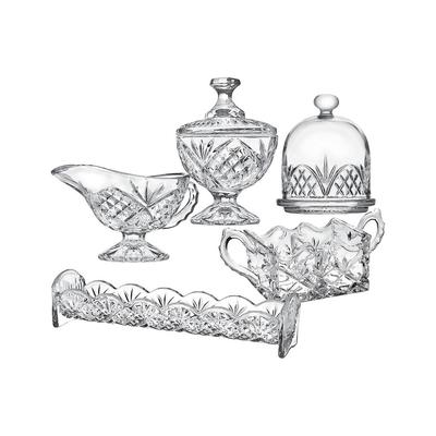 Godinger Dublin Crystal 5Pc Host & Server Set