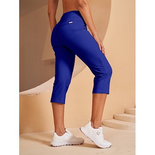 Damen Golfhosen Schwarz Rosa Rot Unterteile Damen-Golfkleidung, Kleidung, Outfits, Kleidung Image