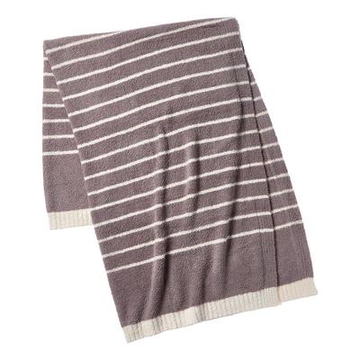 Barefoot Dreams Cozychic Horizontal Stripe Blanket 45X60 - Beach