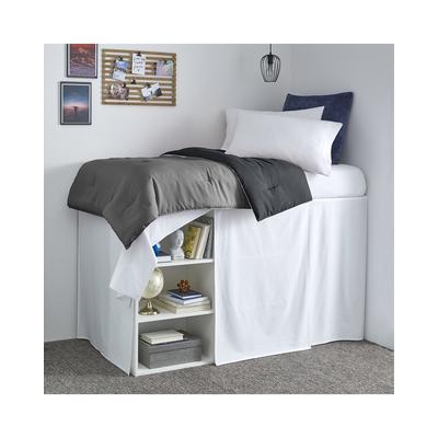 Nautica Solid White Bed Skirt