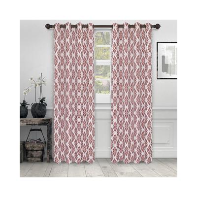 Superior 52X96 Venetian Damask Jacquard Panel Se 2Pc Curtain Panel Set