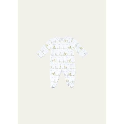 Kissy Kissy Noah's Ark Printed Footie Pajamas