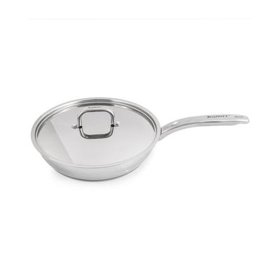 BergHoff Belly Shape Stainless Steel 2.5Qt Skillet With Lid