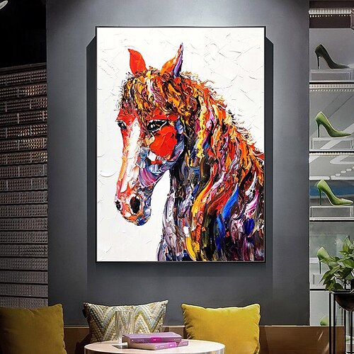 Ölgemälde Handgemalte Vertikal Tiere Cartoon Modern Ohne Innenrahmen (ohne Rahmen) Image