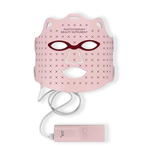 Valentinstagsgeschenke für Frauen 7 Farben Silikon LED-Gesichtsmasken-Photontherapie Porenverengende aufhellende Hauttönung Image
