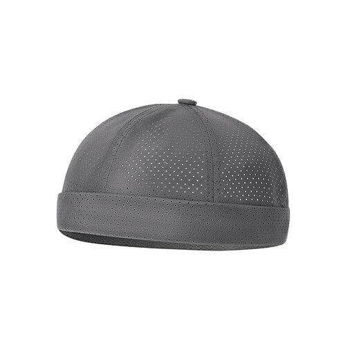 Leichte, schnelltrocknende Docker-Mütze für Herren – atmungsaktive Beanie-Mütze mit gefalteter Krempe für Sommerreisen, Sport und den lässigen Outdoor-Stil Image