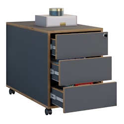VCM Rollcontainer Salia Anthrazit H. 50 x B. 42 x T. 70 cm Image