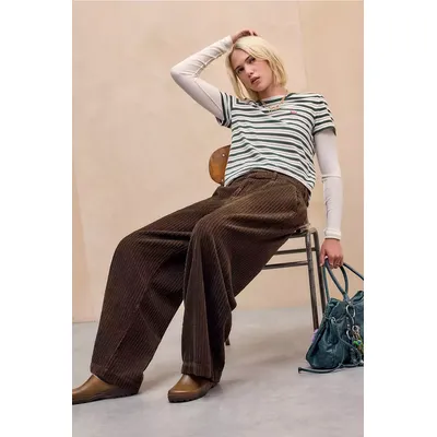 BDG Brown Rey Corduroy Chino Trousers - Brown XS at Urban Outfitters