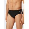 Badeslip SCHIESSER "Nautical Active", Herren, Gr. 7, N-Gr, 000, schwarz, Gewirkt, Obermaterial: 82% Polyamid, 18% Elasthan, casual, Badehosen, mit komfortablem Innenslip, Bindekordel
